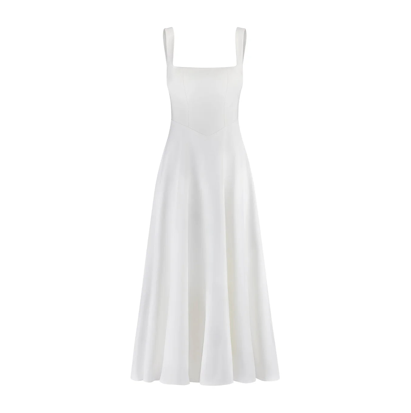 Vilindi |Robe midi à encolure carrée