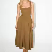 Vilindi |Robe à encolure carrée